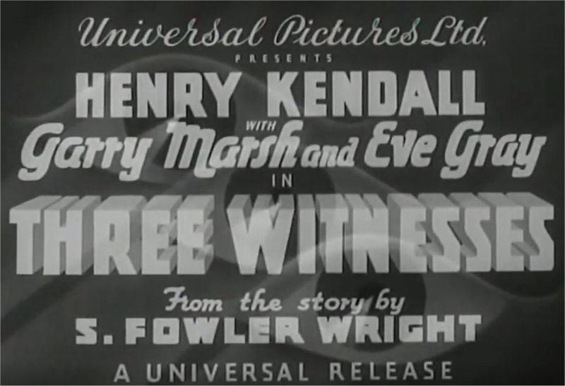 Three Witnesses [1935] [DVD]